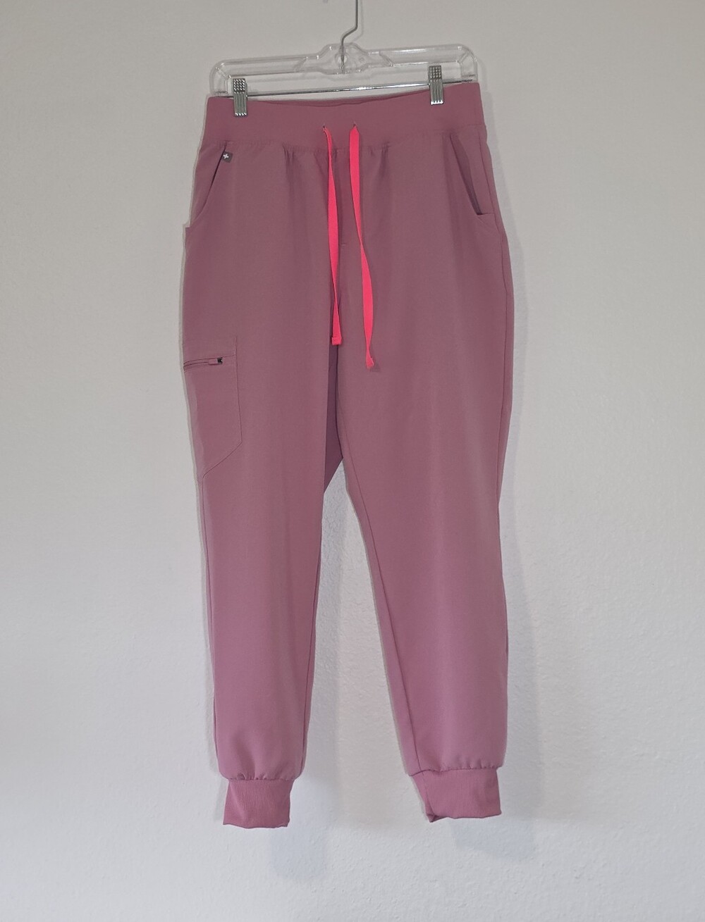 FIGS HW Zamora Jogger Scrub Pants Mauve Pink 1000207 Women's Size Small